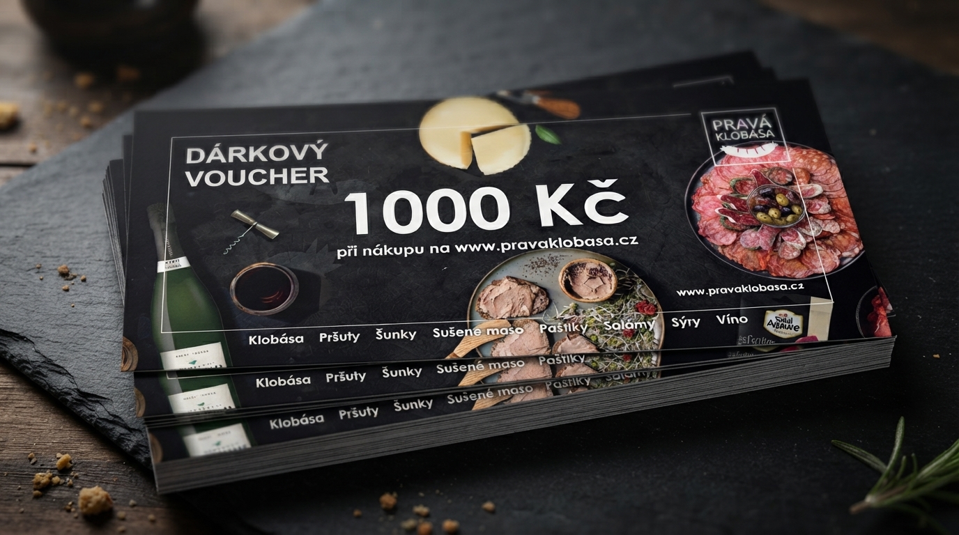 Dárkové poukázky Pravá Klobása
