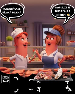 Zelenou barvu necháme avokádu 🥑 My máme klobásy, delikatesy, sýry co si na barvu nehrajou. 🎯 Nakupuj bez příchutě...